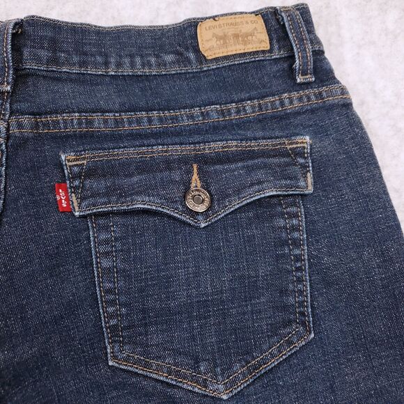 Levi's 512 Jeans Women 16M Dark Wash Bootcut Perfectly Slimming Western Rodeo - Picture 9 of 12